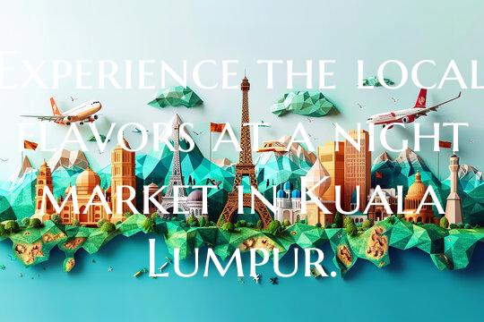 Experience the local flavors at a night market in ...