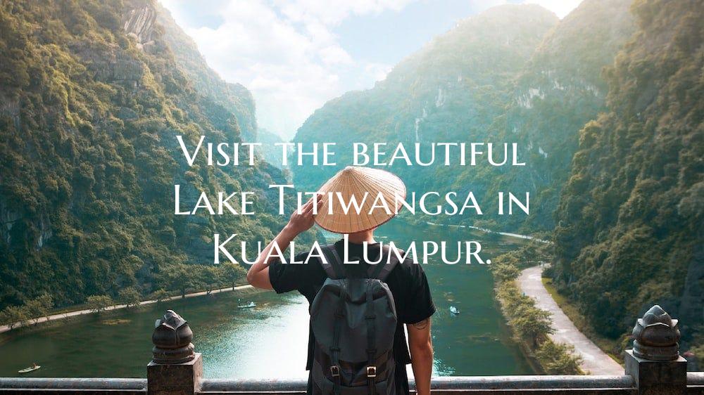 Visit the beautiful Lake Titiwangsa in Kuala Lumpu...